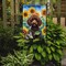 Edge Collections - 11.25" X 15.50" - Multicolor - Chocolate Poodle in Sunflowers Decorative - 1 Piece